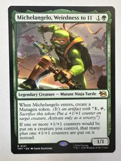 Michelangelo, Weirdness to 11 R Teenage Mutant Ninja Turtles 121 NM - Image 1