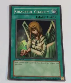 Yu-Gi-Oh! Graceful Charity SDP-040 Starter Deck Pegasus 1st Ed Super Rare Konami - Image 1