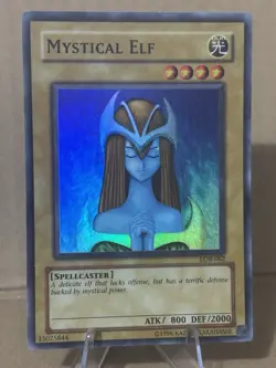 Yu-Gi-Oh! TCG Mystical Elf Legend of Blue Eyes White Dragon LOB-062 Unlimited NM - Image 1