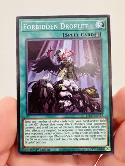 Yugioh Forbidden Droplet Common 1st Edition NM - Image 1