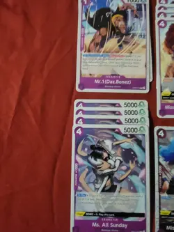 One Piece TCG Purple/Yellow Crocodile Custom Deck Ready to Play Baroque Works - Image 2