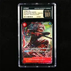 CGC 10 PRISTINE 2025 One Piece JPN Trafalgar Law PRB02-002 SR (Alt Art) - Image 1