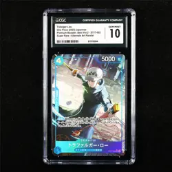 CGC 10 GEM MINT 2025 One Piece JPN Trafalgar Law ST17-002 SR (Alt Art) - Image 1