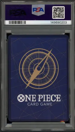 One Piece CCG Monkey.D.Luffy College Basketball US Voyage Promo P-055 PSA 10 - Image 2