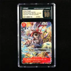 CGC 10 PRISTINE 2025 One Piece JPN Edward Newgate ST15-002 SR (Alt Art) - Image 1