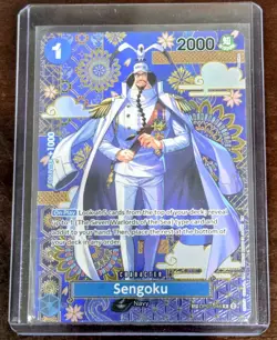 One Piece TCG OP14 SP Sengoku OP07-046 English Alt Art , gold foiling! - Image 1