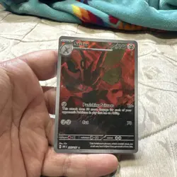 Pokemon TCG Scizor 205/197 Sv03: Obsidian Flames Holo Card Near Mint Condition - Image 1