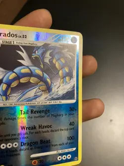 Pokemon Gyarados 19/100 Stormfront Reverse Holo Rare Pokemon Card NM Near Mint - Image 3