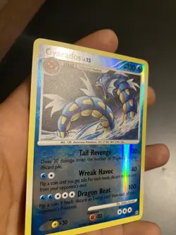 Pokemon Gyarados 19/100 Stormfront Reverse Holo Rare Pokemon Card NM Near Mint - Image 4