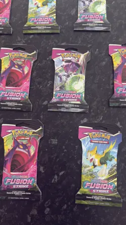 Pokemon TCG Fusion Strike Sleeved Booster Pack - 14 Packs Sealed - Image 2