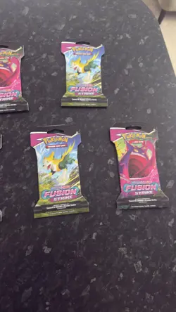 Pokemon TCG Fusion Strike Sleeved Booster Pack - 14 Packs Sealed - Image 4