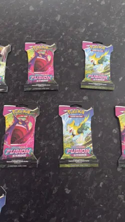 Pokemon TCG Fusion Strike Sleeved Booster Pack - 14 Packs Sealed - Image 5