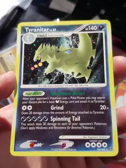 Tyranitar Lv.61 30/100 Stormfront Holo Rare Pokemon Card TCG 2008 LP/NM - Image 1
