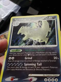 Tyranitar Lv.61 30/100 Stormfront Holo Rare Pokemon Card TCG 2008 LP/NM - Image 2