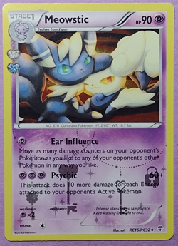 Pokemon Meowstic #RC15-RC32 Generations Radiant Collection Holo 90HP Stage 1 - Image 1