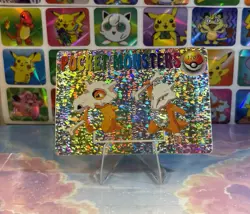 Pokemon Holo Cubone Evolution Vintage Pocket Monsters Prism Sticker 1998 - Image 2