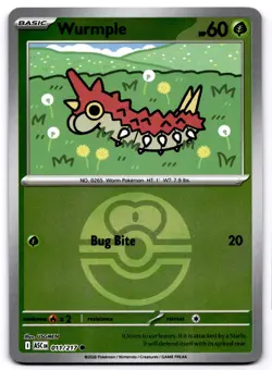 Wurmple (Love Ball) Reverse Holo ME: Ascended Heroes 011/217 Pokemon - Image 1