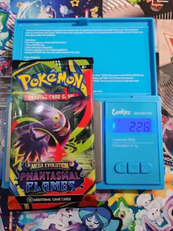 EXTREMELY HEAVY 22.6g Pokemon Phantasmal Flames – Factory Sealed Booster Pack - Image 1