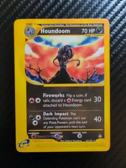 2002 Pokemon Aquapolis Houndoom 15/147 Rare Non-Holo WOTC E-Series LP/EX - Image 1
