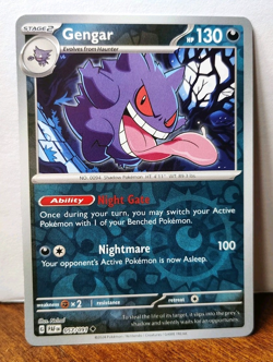 POKEMON GENGAR 057/091 REVERSE HOLO PALDEAN FATES LP-NM - Image 1
