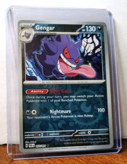 POKEMON GENGAR 057/091 REVERSE HOLO PALDEAN FATES LP-NM - Image 5