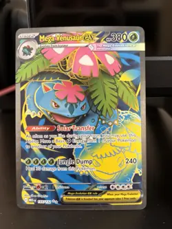 Pokemon Mega Venusaur EX 155/132 Me01: Mega Evolution Ultra Rare Holo 380HP - Image 1