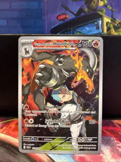 Pokemon TCG Team Rockets Houndoom Illustration Rare 191/182 Destined Rivals NM - Image 1
