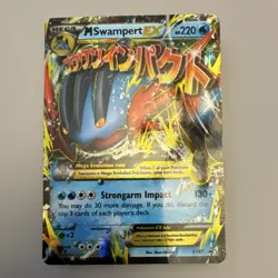 Pokemon M Swampert EX XY87 XY Promo Holo Mega Evolution Strongarm Impact HP220 - Image 1