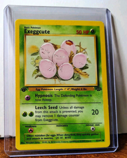 POKEMON EXEGGCUTE 52/64 1ST EDITION JUNGLE MP - Image 5