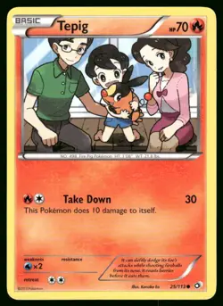 Pokemon Tepig Legendary Treasures #25/113 - Image 1