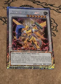 Yugioh Power Tool Dragon RA04-EN135 Platinum Secret Rare NM Presale - Image 1