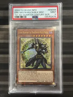 Yugioh | Dark Magician the Magician of Black Magic | INFO | QCSR | PSA 9 - Image 1