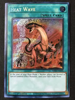 Yu-Gi-Oh TCG #RA03-EN058 Heat Wave 1st Edition Secret Rare LP - Image 1