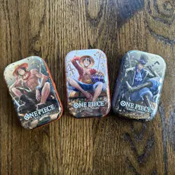 One Piece Card TCG Vol 2 Mini Tin (TS-O2, OP-13) Sealed, Brand New, Set of 3 - Image 1