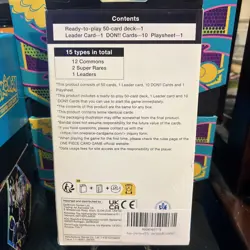 One Piece Starter Deck 8: Monkey D Luffy ST-08 English Version - Open Box - Image 2