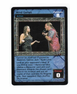 WWE Raw Deal Card: Mind Games- Stephanie McMahon & Chris Jericho - Image 1