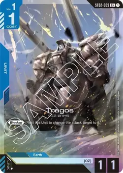Tragos Alternate Art Foil - ST02-009 C+ NM - Gundam TCG Card Game - Image 1