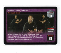 WWE Raw Deal Card: Dance, Coach, Dance! - Image 1