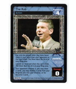 WWE Raw Deal Card: The Rub-Vince McMahon - Image 1