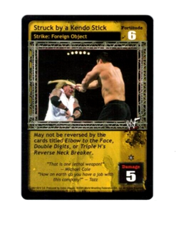 WWE Raw Deal Card: Struck By A Kendo Stick - Image 1