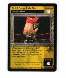 WWE Raw Deal Card: Quick Snap Body Slam - Image 1