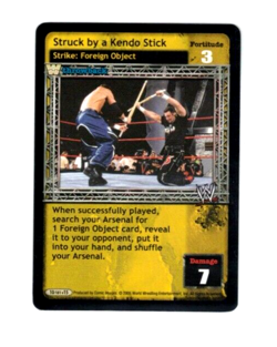 WWE Raw Deal Card: Struck By A Kendo Stick-Throwback - Image 1