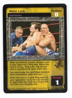 WWE Raw Deal Card: Waist Lock-- Kurt Angle & Chris Benoit - Image 1