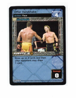 WWE Raw Deal Card: Offer Handshake SS3 Throwback-Chris Jericho - Image 1