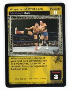 WWE Raw Deal Card: Wraparound Wrist Lock - Image 1