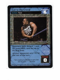 WWE Raw Deal Card: Call To The Crowd- The Rock - Image 1