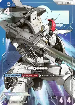 Tallgeese Alternate Art Foil - ST02-006 LR+ NM - Gundam TCG Card Game - Image 1