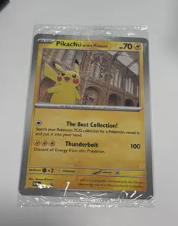 Pokemon Card Pikachu At The Museum Jumbo Sealed Promo, International Shipping! - Image 1