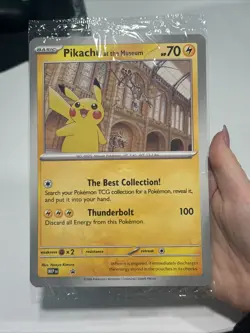 Pokemon Card Pikachu At The Museum Jumbo Sealed Promo, International Shipping! - Image 4