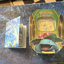 Pokemon card lot 500 cards + small binder with M EX V RAINBOW, and etc - Image 1